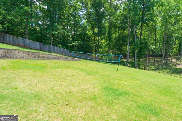 9701 Buice Rd, Alpharetta, GA 30022 - view of yard with volleyball court