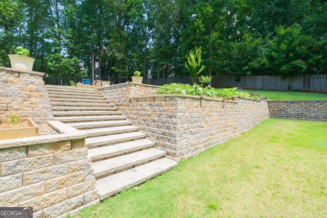9701 Buice Rd, Alpharetta, GA 30022 - view of yard