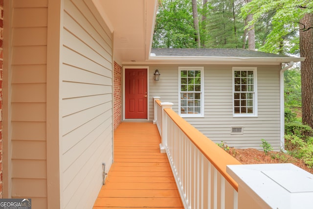 302 Brookwood Ln, Lafayette, GA 30728 - doorway to property with a shingled roof