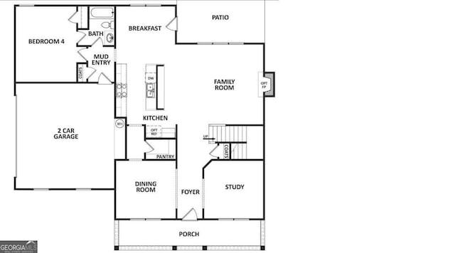 1824 Alberta Ln, Winder, GA 30680 - home floor plan