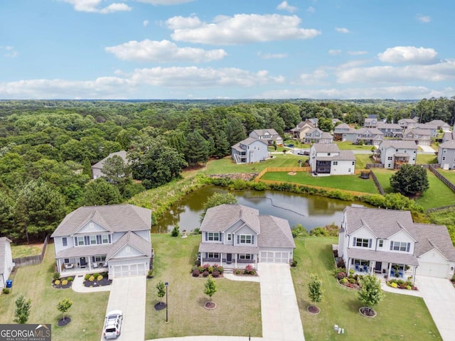 1824 Alberta Ln, Winder, GA 30680 - aerial view of a nearby body of water and a heavily wooded area