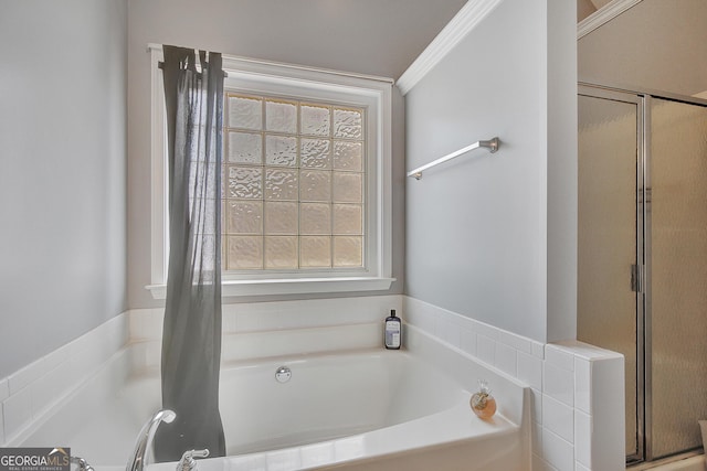 85 Parks Pl, Sharpsburg, GA 30277 - full bath with a garden tub and a shower stall