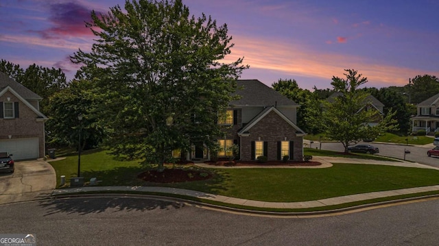 2023 Arbor Springs Way, Buford, GA 30519 - traditional-style home with concrete driveway and a front yard