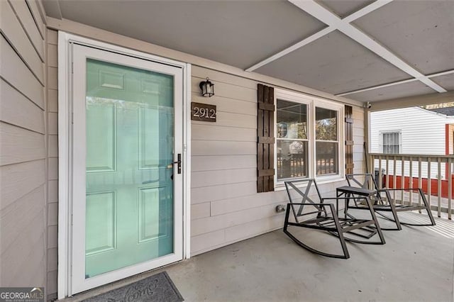 2912 Palm Dr, East Point, GA 30344 - entrance to property featuring covered porch