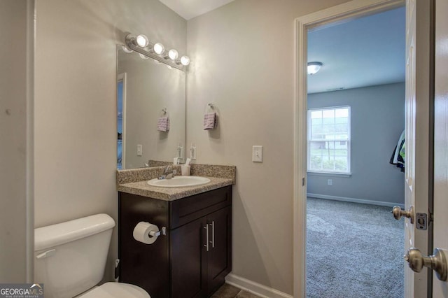 230 Louise Ln, Calhoun, GA 30701 - half bathroom featuring toilet and vanity