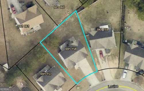 230 Louise Ln, Calhoun, GA 30701 - map of property location featuring property parcel outlined