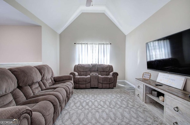 230 Louise Ln, Calhoun, GA 30701 - living room featuring healthy amount of natural light and lofted ceiling