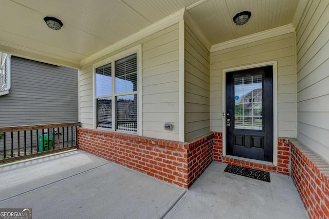 7760 Hansel Ln, Lithonia, GA 30058 - entrance to property featuring a porch and brick siding
