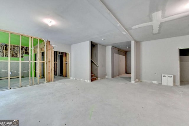 7760 Hansel Ln, Lithonia, GA 30058 - below grade area with stairs