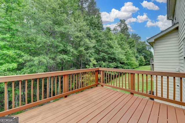 7760 Hansel Ln, Lithonia, GA 30058 - view of wooden terrace