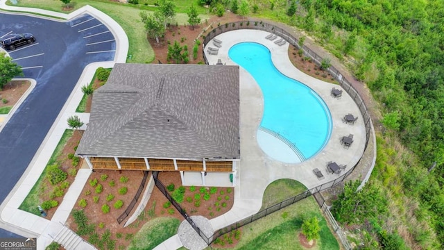 7760 Hansel Ln, Lithonia, GA 30058 - drone / aerial view of a pool