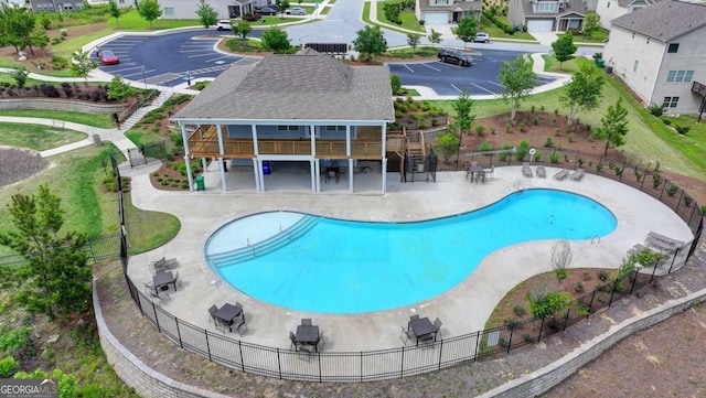 7760 Hansel Ln, Lithonia, GA 30058 - community pool featuring a residential view