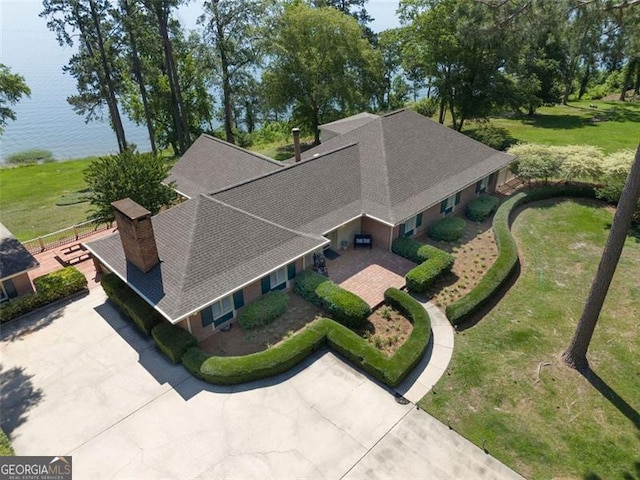 507 Saint Francis, Eufaula, AL 36027 - view from above of property with a large body of water