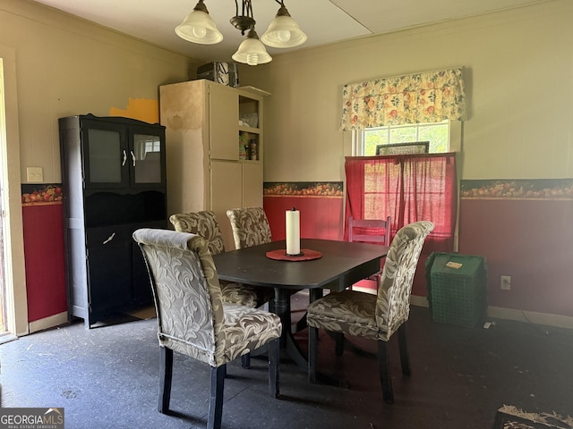 7779 Mill St SW, Cave Spring, GA 30124 - dining room featuring wainscoting