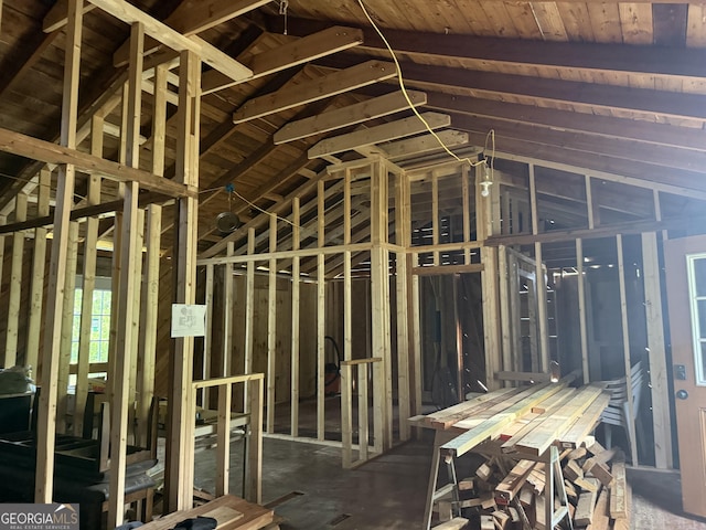 7779 Mill St SW, Cave Spring, GA 30124 - miscellaneous room with vaulted ceiling