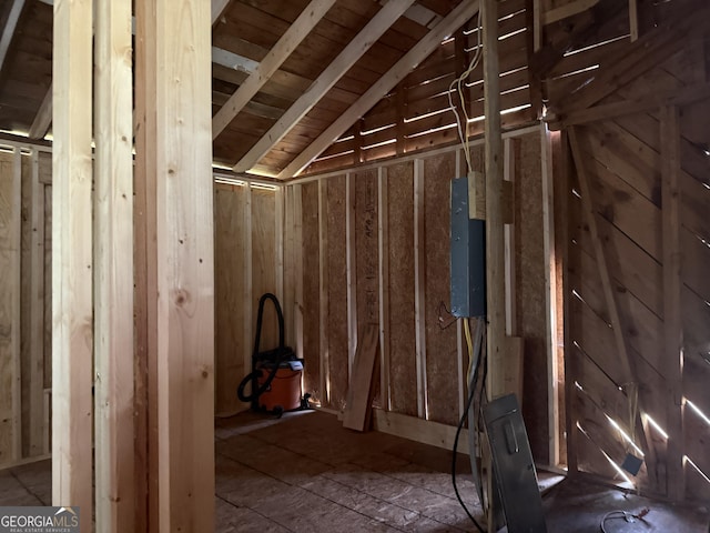 7779 Mill St SW, Cave Spring, GA 30124 - attic featuring electric panel