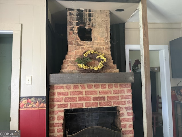 7779 Mill St SW, Cave Spring, GA 30124 - detailed view of a fireplace
