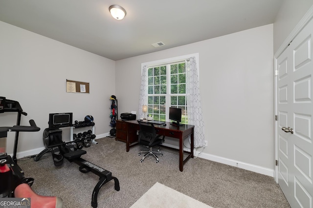433 Wilson Dr, Mcdonough, GA 30252 - office area featuring carpet flooring and baseboards