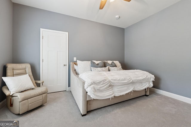 3998 Commodore Dr, Atlanta, GA 30341 - bedroom featuring carpet floors, a ceiling fan, and baseboards