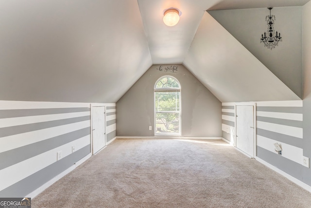 100 Harmony Ct, Dallas, GA 30157 - additional living space featuring lofted ceiling, carpet, and baseboards