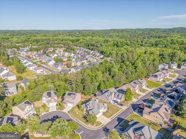 100 Harmony Ct, Dallas, GA 30157 - aerial view of property's location with a heavily wooded area and nearby suburban area