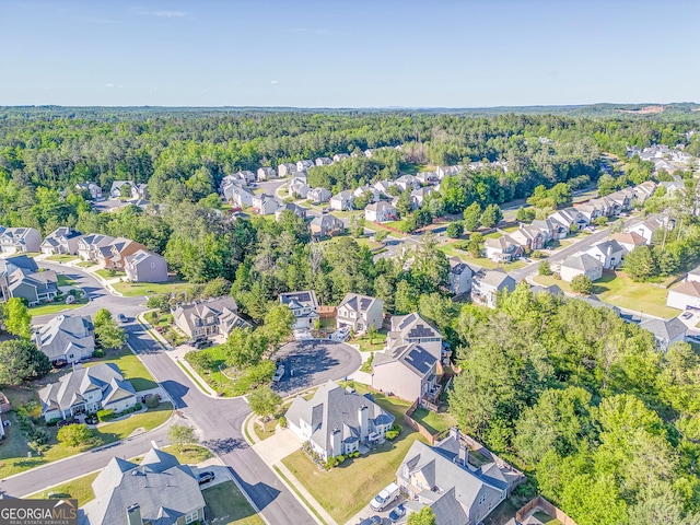 100 Harmony Ct, Dallas, GA 30157 - aerial view of property and surrounding area with nearby suburban area and a heavily wooded area