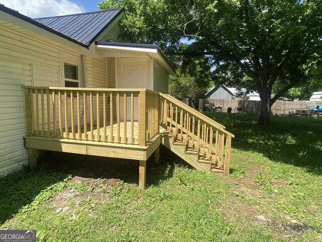 1 E 4th St, Aragon, GA 30104 - view of deck