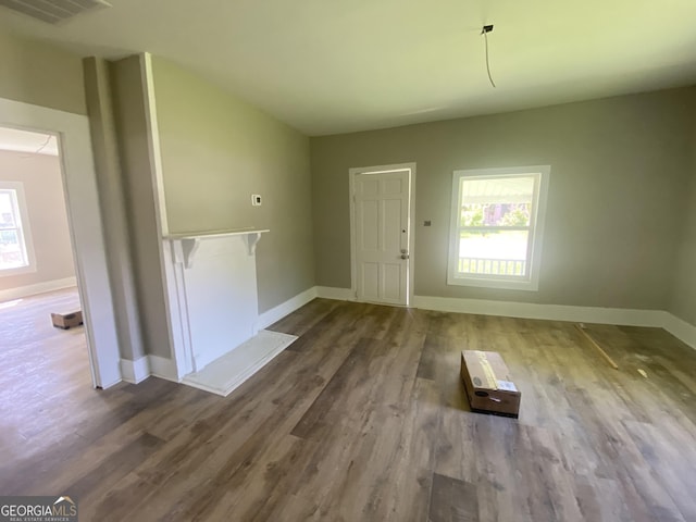 1 E 4th St, Aragon, GA 30104 - entryway featuring healthy amount of natural light, wood finished floors, and baseboards