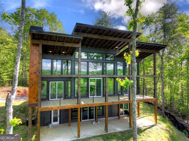 840 Arp Rd, Mineral Bluff, GA 30559 - rear view of house featuring a patio area