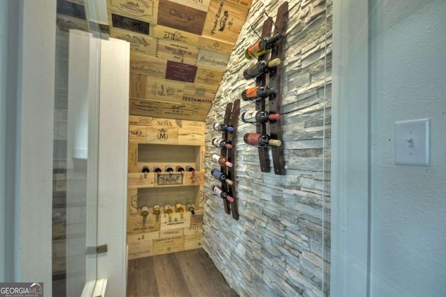 840 Arp Rd, Mineral Bluff, GA 30559 - wine cellar featuring dark wood finished floors