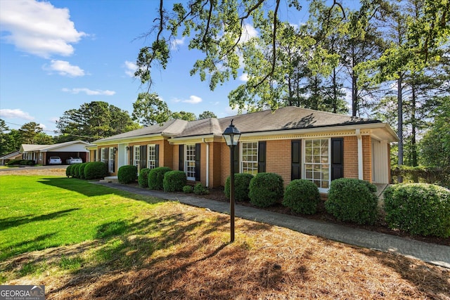 315 Burke Cir, Mcdonough, GA 30253 - ranch-style home featuring brick siding and a front yard