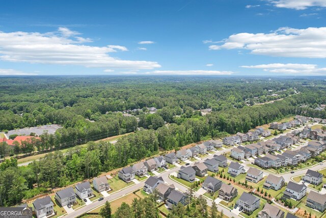 247 Widener Way, Peachtree City, GA 30269 - aerial perspective of suburban area with a forest