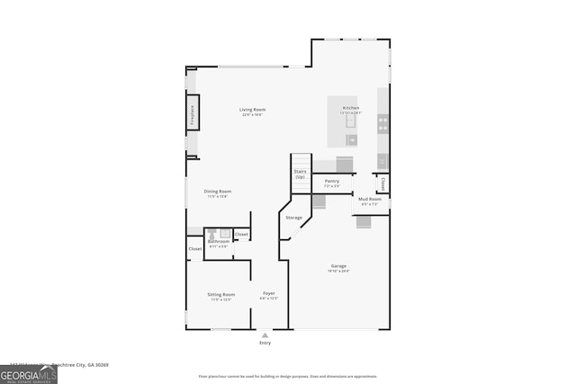 247 Widener Way, Peachtree City, GA 30269 - room layout