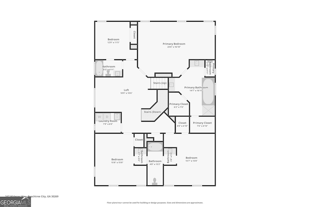 247 Widener Way, Peachtree City, GA 30269 - property floor plan