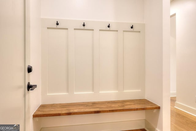 1947 Clark Dr, Tucker, GA 30084 - mudroom featuring wood finished floors and baseboards