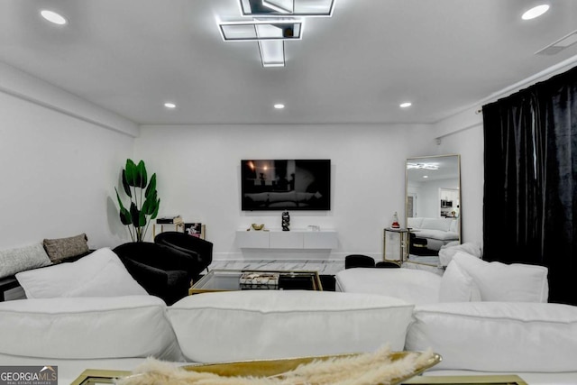 3799 Sweetbriar Cir, Lithia Springs, GA 30122 - living area featuring recessed lighting