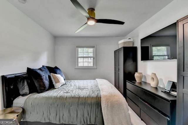 3799 Sweetbriar Cir, Lithia Springs, GA 30122 - bedroom with a ceiling fan