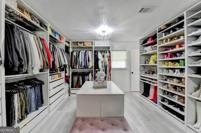 3799 Sweetbriar Cir, Lithia Springs, GA 30122 - walk in closet featuring light wood-style flooring