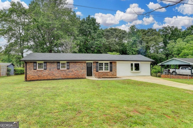 3799 Sweetbriar Cir, Lithia Springs, GA 30122 - ranch-style house featuring brick siding and concrete driveway