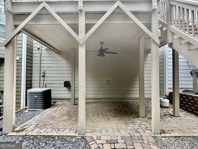 3988 Church View Ln, Suwanee, GA 30024 - view of patio / terrace featuring a ceiling fan