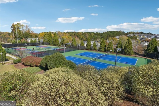 3988 Church View Ln, Suwanee, GA 30024 - view of tennis court