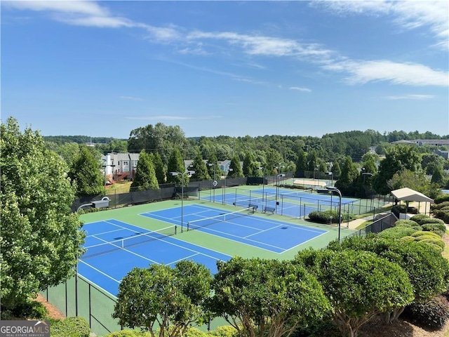 3988 Church View Ln, Suwanee, GA 30024 - view of tennis court