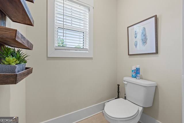 21 Little Creek Dr, Monroe, GA 30655 - half bath with baseboards and tile patterned floors