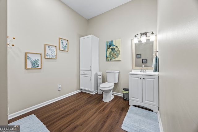21 Little Creek Dr, Monroe, GA 30655 - half bath with wood finished floors and vanity
