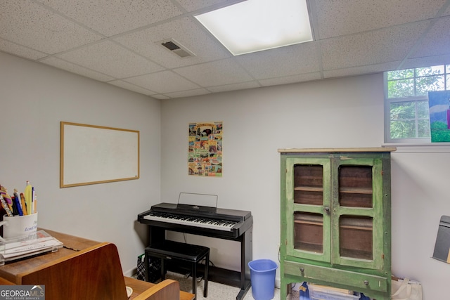 6 Greenleaf Dr SW, Rome, GA 30165 - office area with a drop ceiling