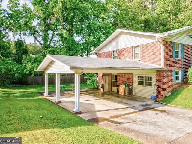 6 Greenleaf Dr SW, Rome, GA 30165 - view of patio featuring concrete driveway and an attached carport