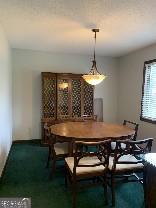2242 Oakgrove Cir, Valdosta, GA 31602 - carpeted dining area featuring a textured ceiling