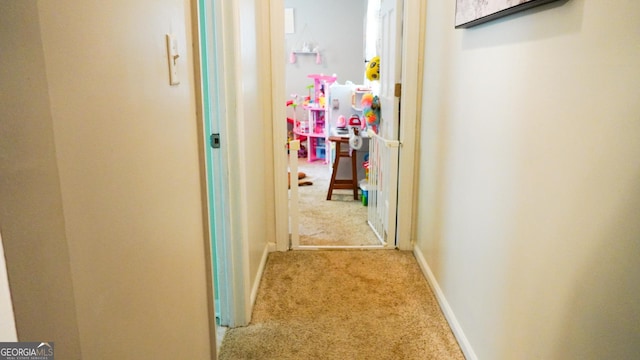 16156 Barnesville St, Zebulon, GA 30295 - hall featuring light colored carpet and baseboards