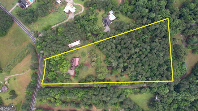 2905 Cammie Wages Rd, Dacula, GA 30019 - aerial view of property and surrounding area featuring property boundaries highlighted