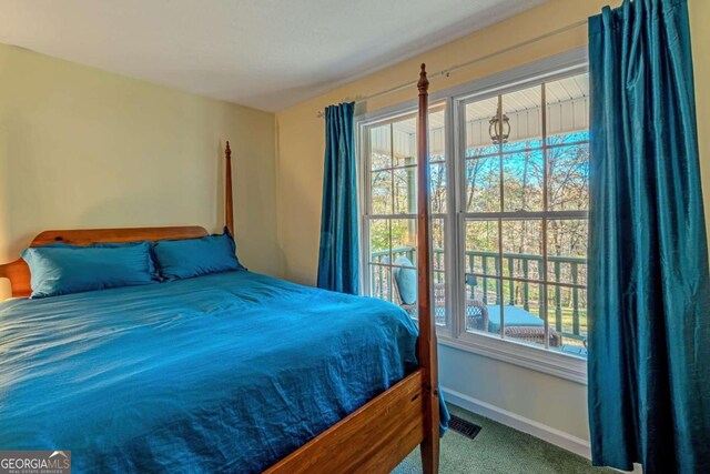 32 N Muscogee Dr, Ellijay, GA 30540 - carpeted bedroom with baseboards